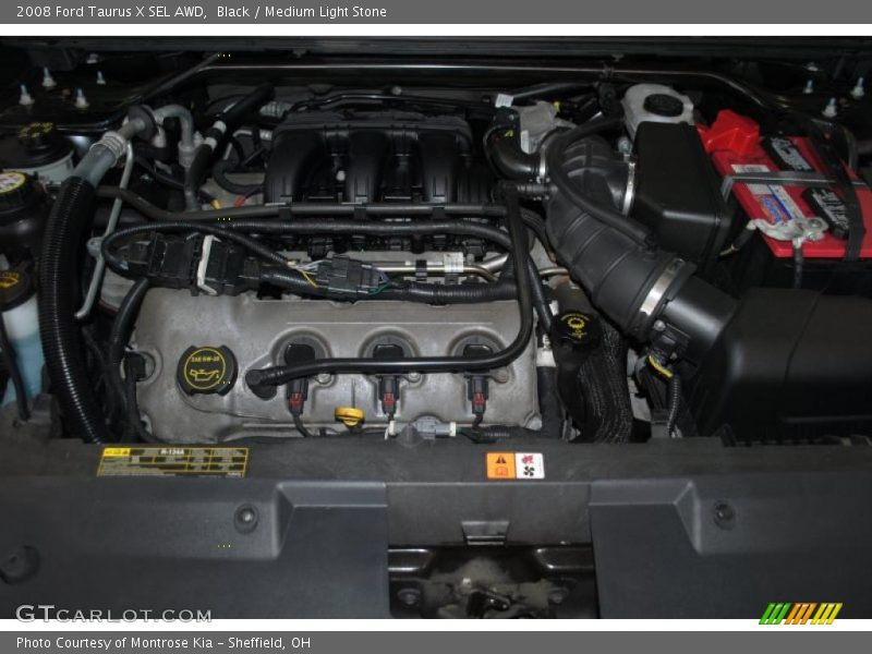 Black / Medium Light Stone 2008 Ford Taurus X SEL AWD