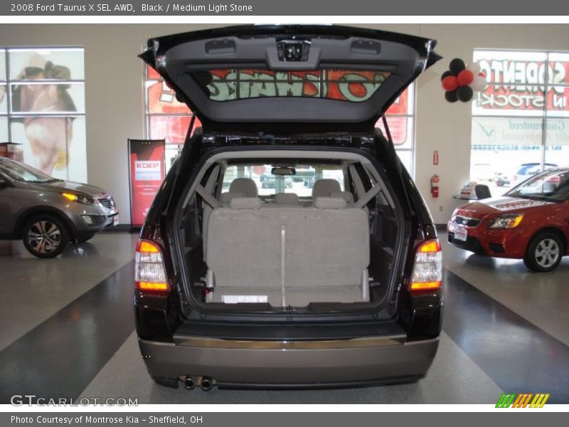 Black / Medium Light Stone 2008 Ford Taurus X SEL AWD