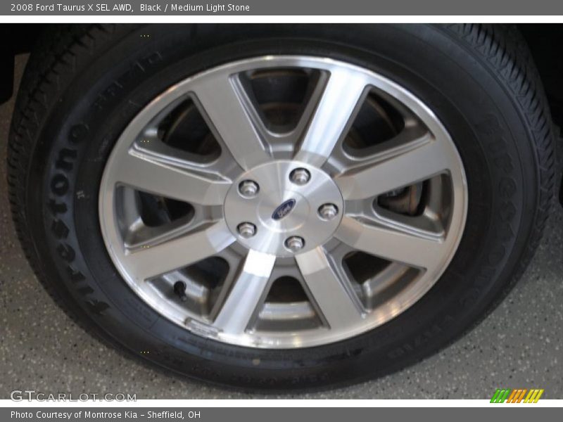 Black / Medium Light Stone 2008 Ford Taurus X SEL AWD