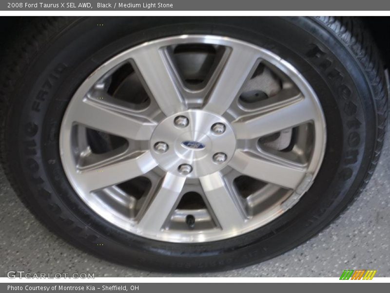 Black / Medium Light Stone 2008 Ford Taurus X SEL AWD
