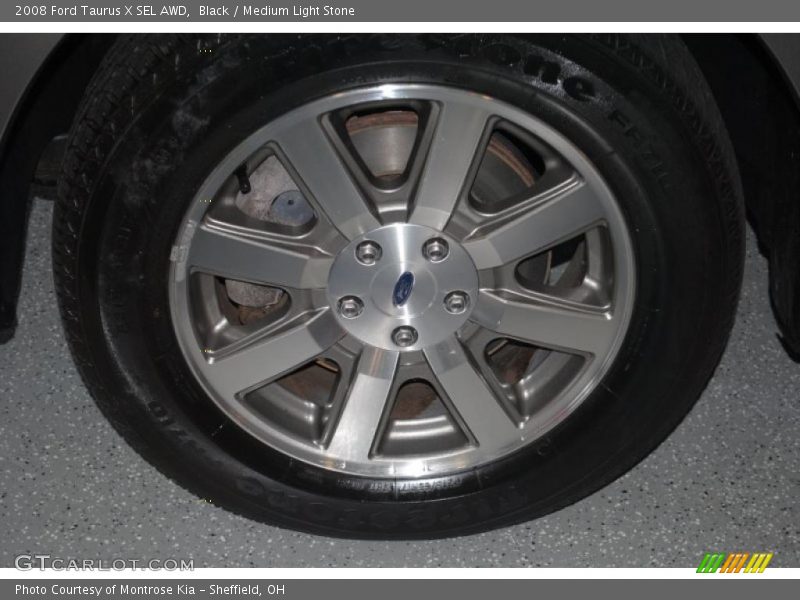 Black / Medium Light Stone 2008 Ford Taurus X SEL AWD