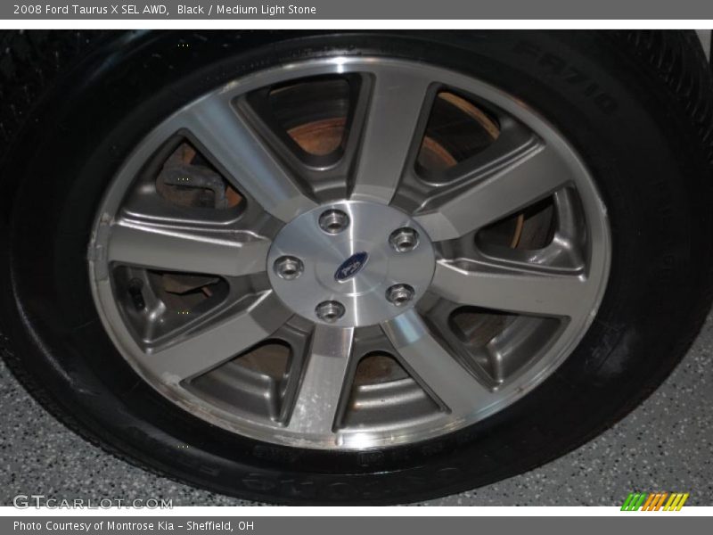 Black / Medium Light Stone 2008 Ford Taurus X SEL AWD
