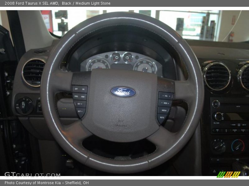 Black / Medium Light Stone 2008 Ford Taurus X SEL AWD