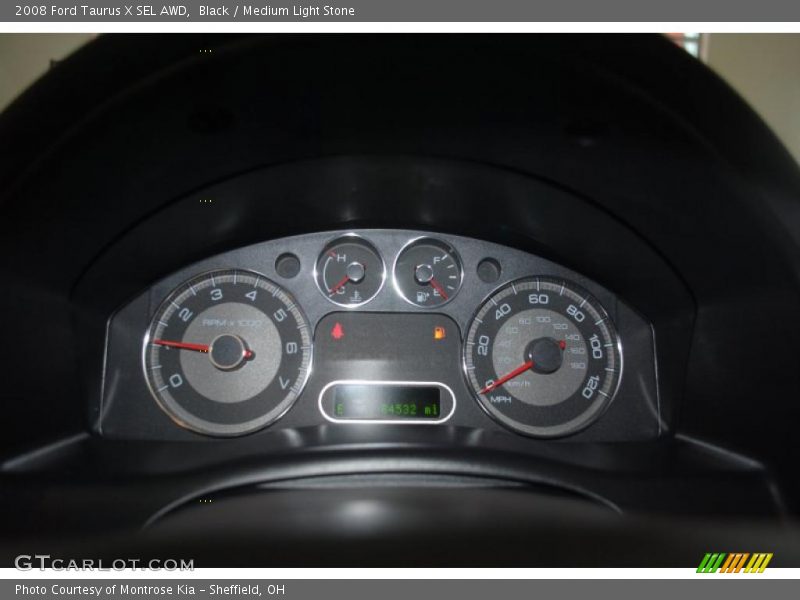Black / Medium Light Stone 2008 Ford Taurus X SEL AWD
