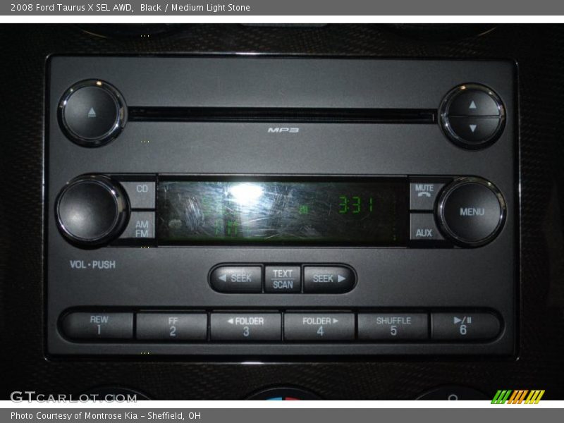 Black / Medium Light Stone 2008 Ford Taurus X SEL AWD