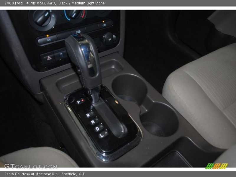 Black / Medium Light Stone 2008 Ford Taurus X SEL AWD