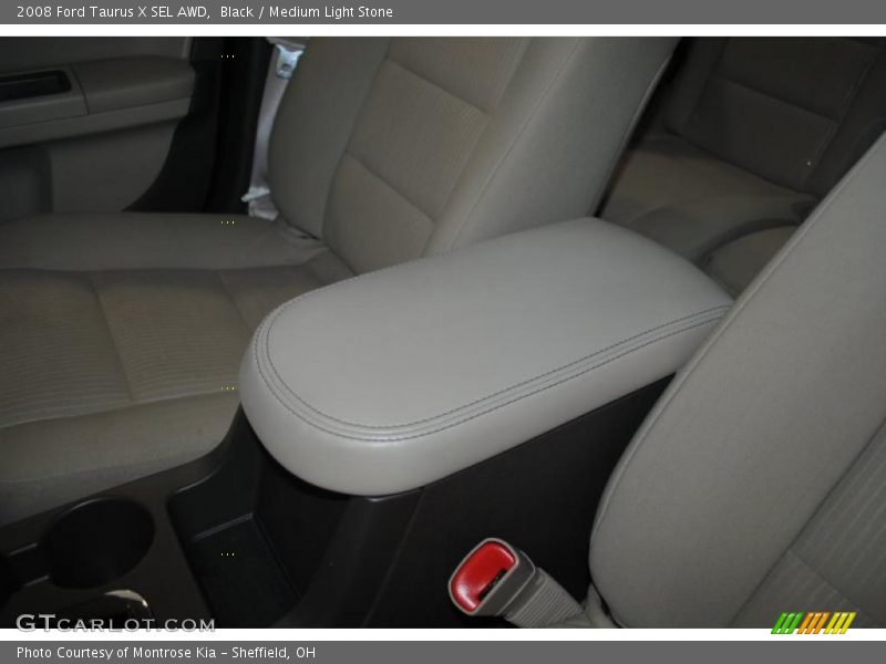 Black / Medium Light Stone 2008 Ford Taurus X SEL AWD