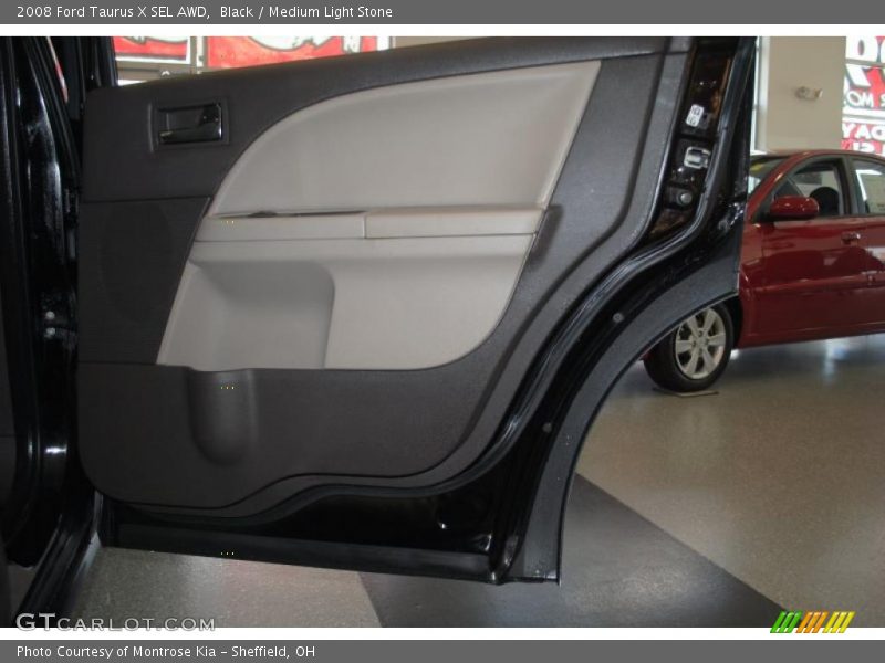 Black / Medium Light Stone 2008 Ford Taurus X SEL AWD