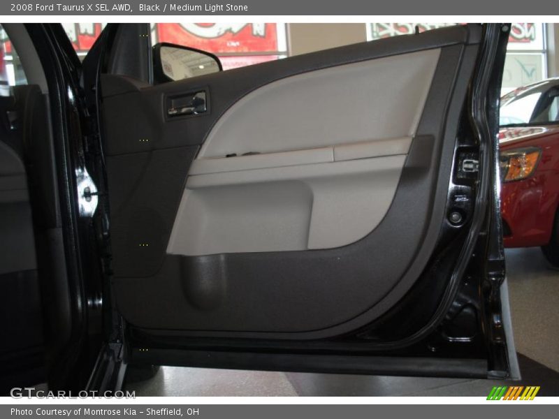 Black / Medium Light Stone 2008 Ford Taurus X SEL AWD