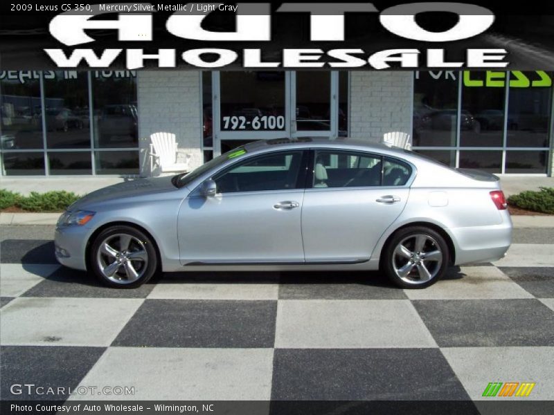Mercury Silver Metallic / Light Gray 2009 Lexus GS 350