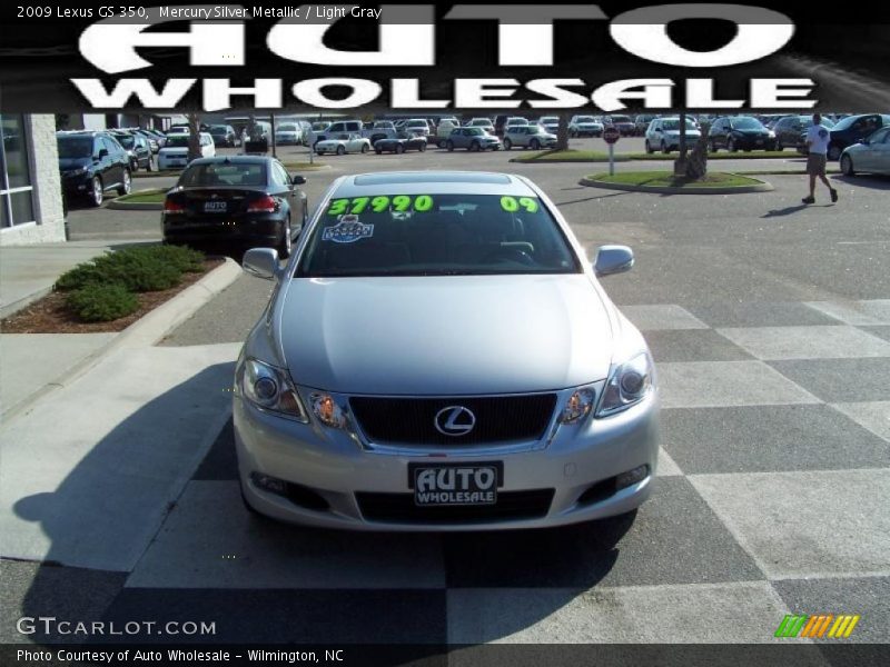 Mercury Silver Metallic / Light Gray 2009 Lexus GS 350