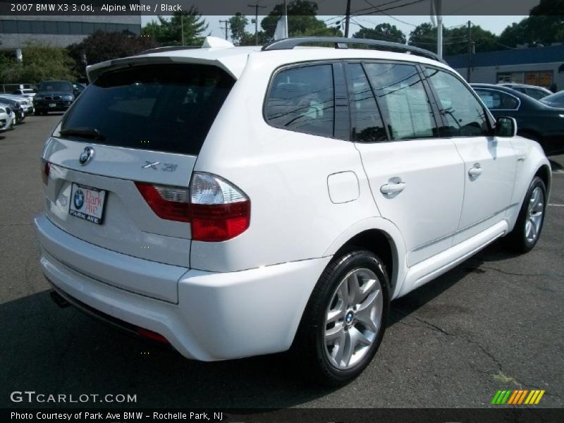 Alpine White / Black 2007 BMW X3 3.0si