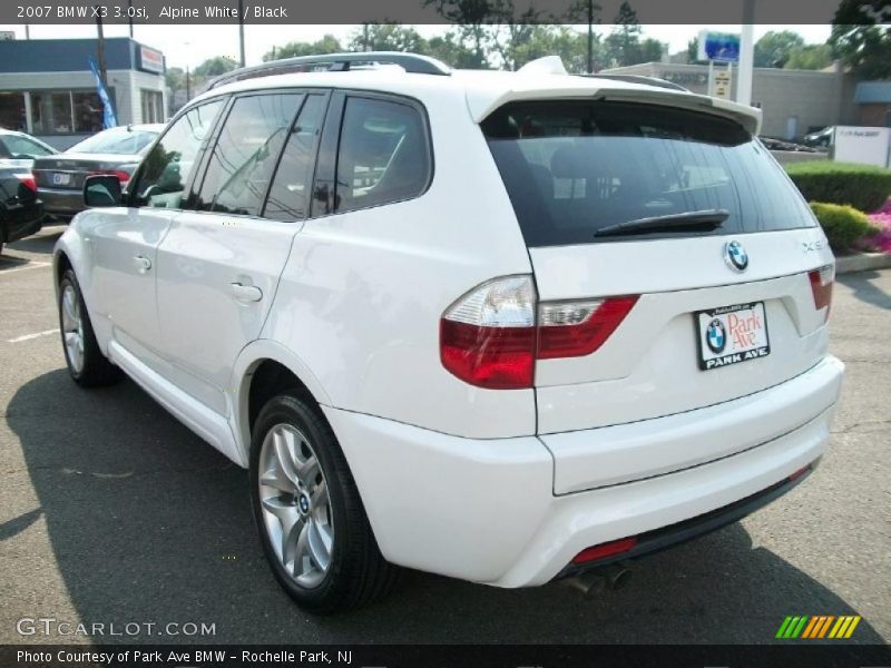 Alpine White / Black 2007 BMW X3 3.0si