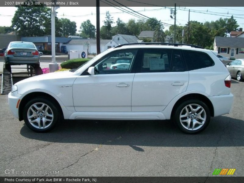 Alpine White / Black 2007 BMW X3 3.0si