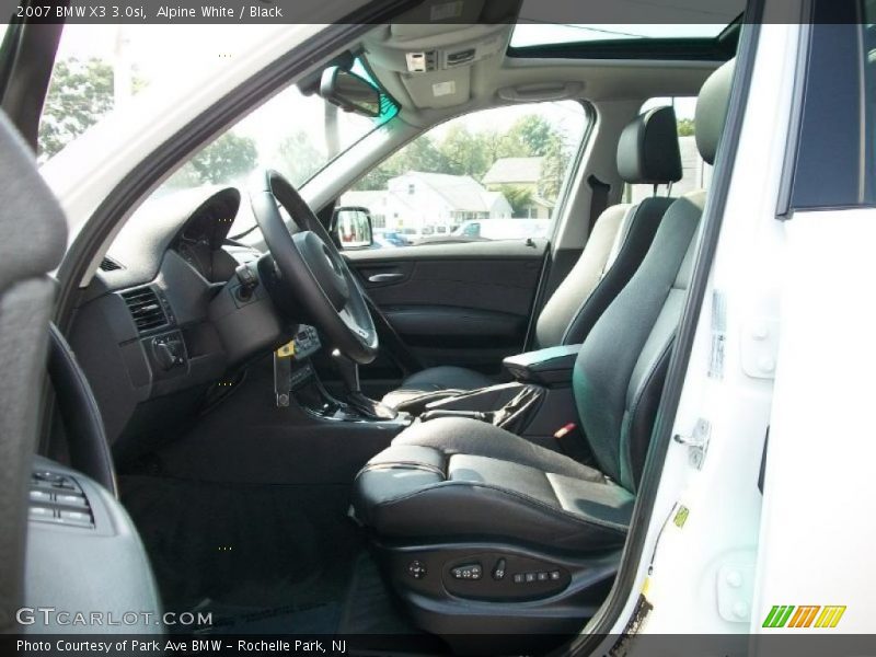 Alpine White / Black 2007 BMW X3 3.0si