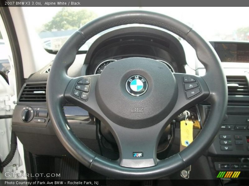 Alpine White / Black 2007 BMW X3 3.0si