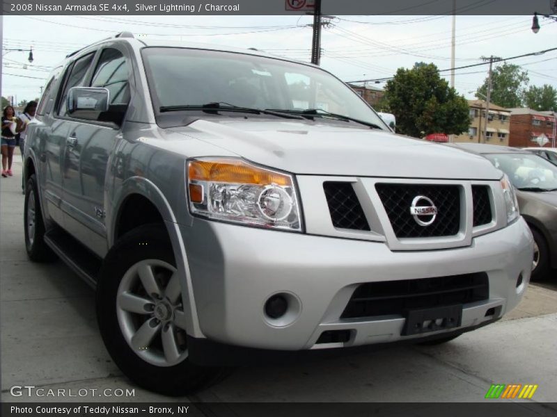 Silver Lightning / Charcoal 2008 Nissan Armada SE 4x4
