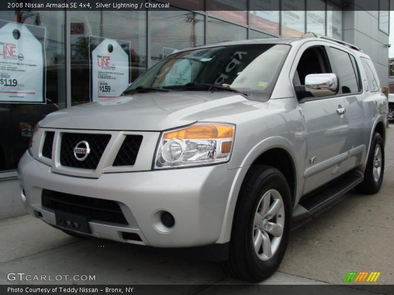 Silver Lightning / Charcoal 2008 Nissan Armada SE 4x4