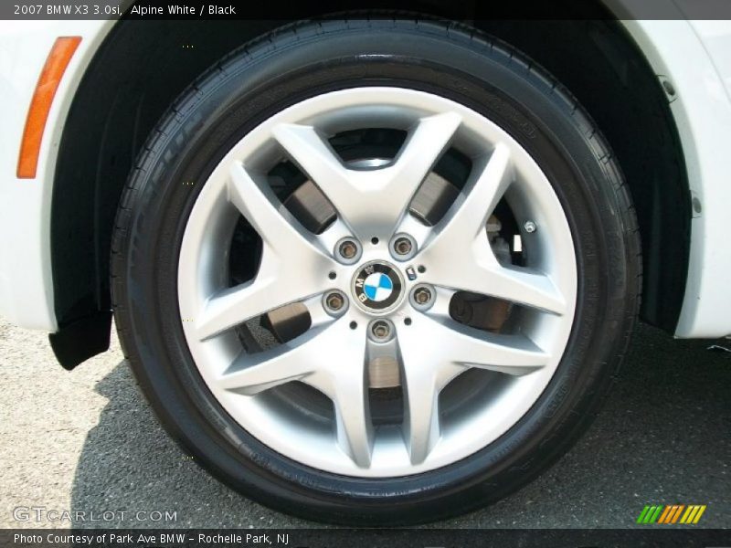 Alpine White / Black 2007 BMW X3 3.0si