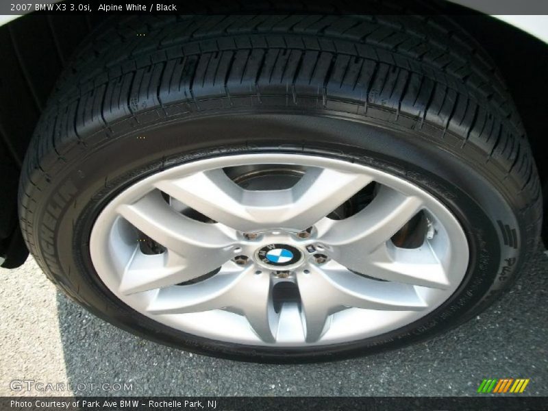 Alpine White / Black 2007 BMW X3 3.0si