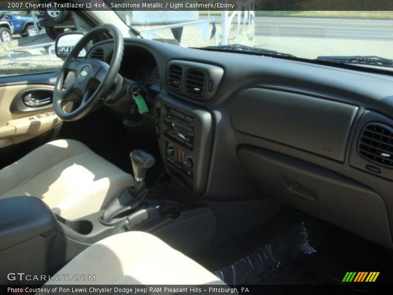 Sandstone Metallic / Light Cashmere/Ebony 2007 Chevrolet TrailBlazer LS 4x4
