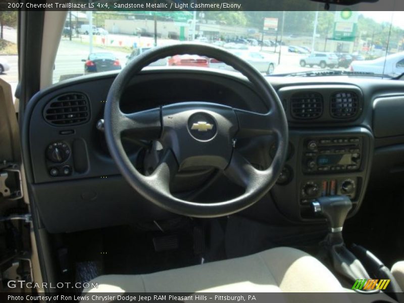 Sandstone Metallic / Light Cashmere/Ebony 2007 Chevrolet TrailBlazer LS 4x4