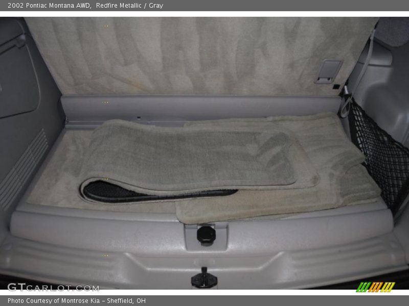 Redfire Metallic / Gray 2002 Pontiac Montana AWD