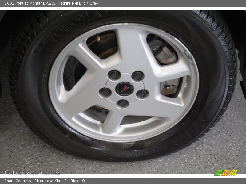 Redfire Metallic / Gray 2002 Pontiac Montana AWD
