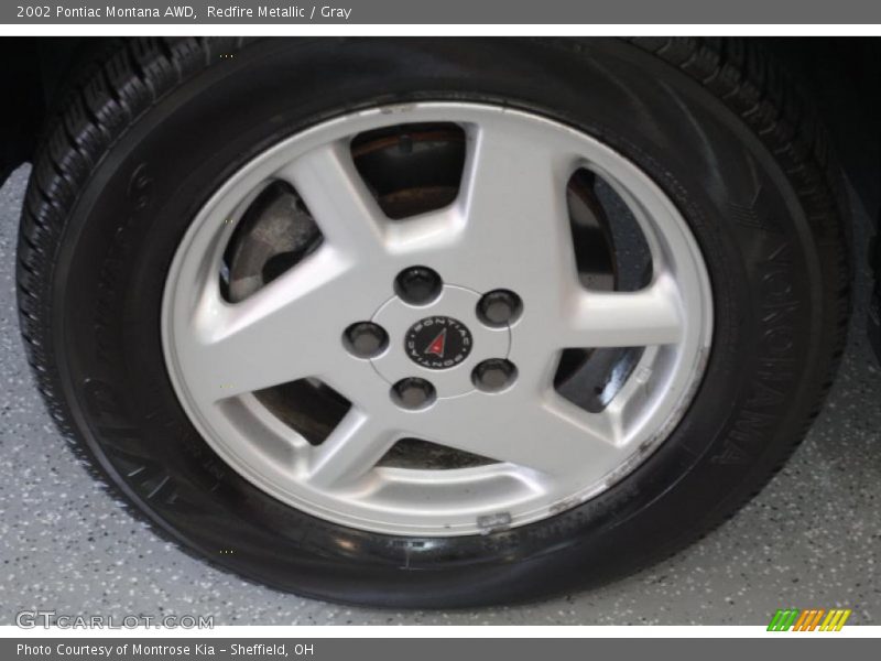 Redfire Metallic / Gray 2002 Pontiac Montana AWD