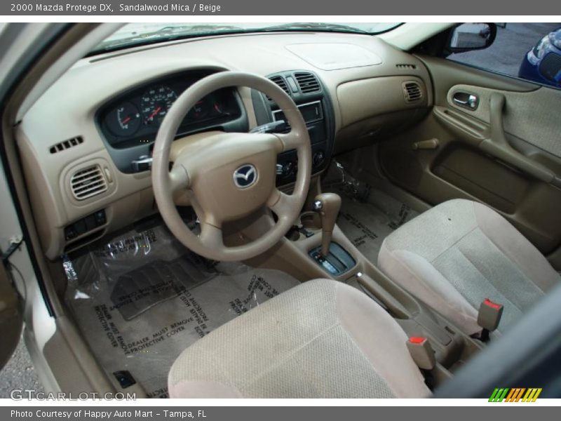 Sandalwood Mica / Beige 2000 Mazda Protege DX