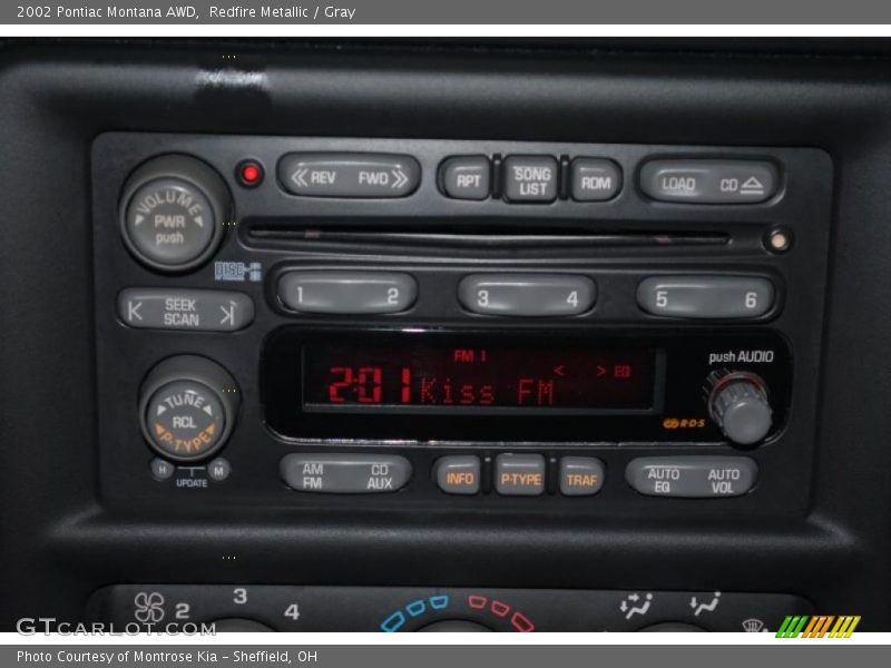 Redfire Metallic / Gray 2002 Pontiac Montana AWD