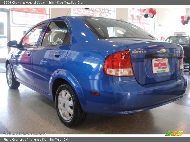 Bright Blue Metallic / Gray 2004 Chevrolet Aveo LS Sedan