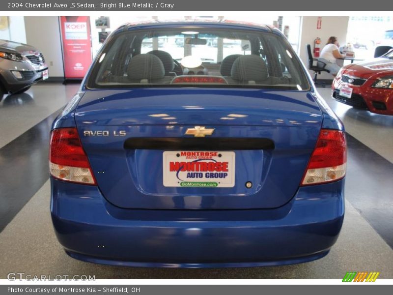 Bright Blue Metallic / Gray 2004 Chevrolet Aveo LS Sedan
