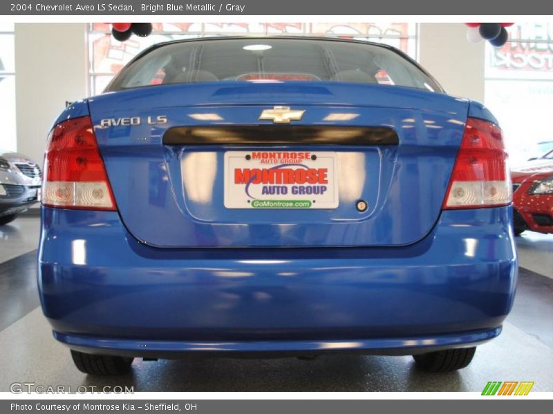 Bright Blue Metallic / Gray 2004 Chevrolet Aveo LS Sedan