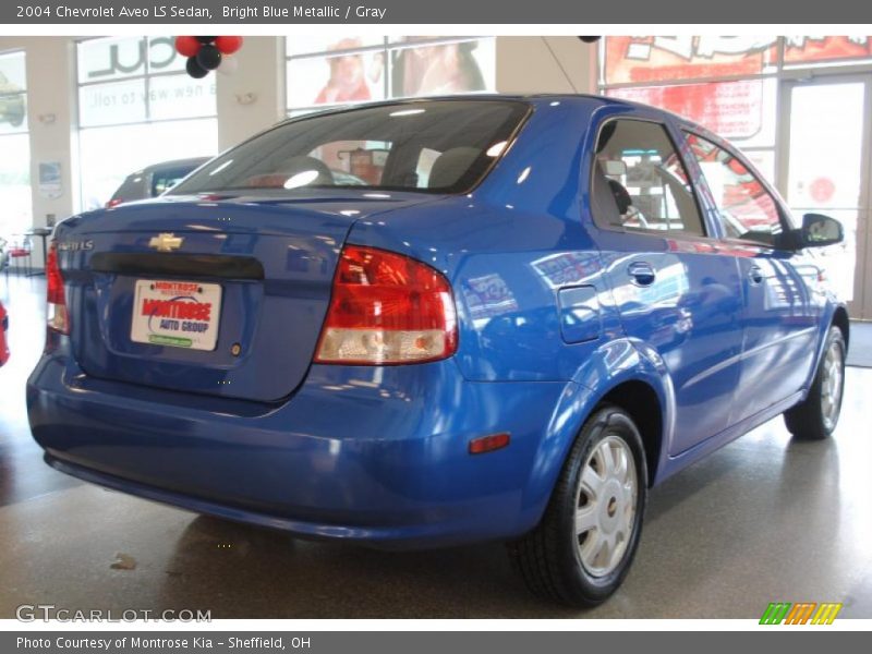 Bright Blue Metallic / Gray 2004 Chevrolet Aveo LS Sedan