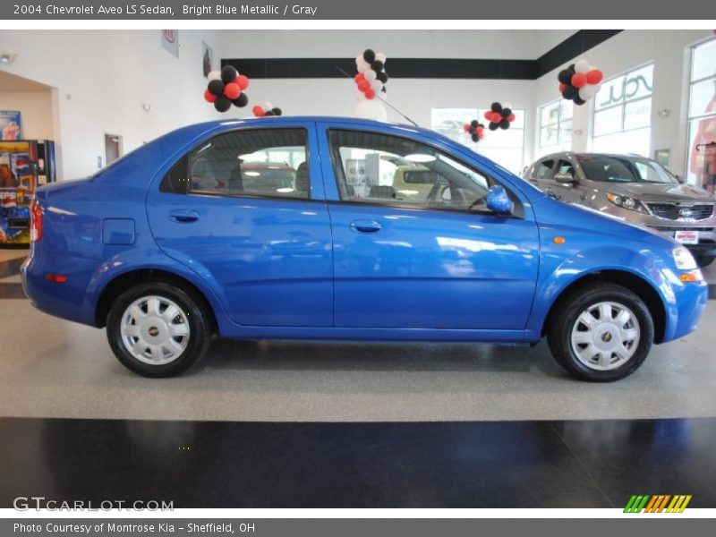 Bright Blue Metallic / Gray 2004 Chevrolet Aveo LS Sedan