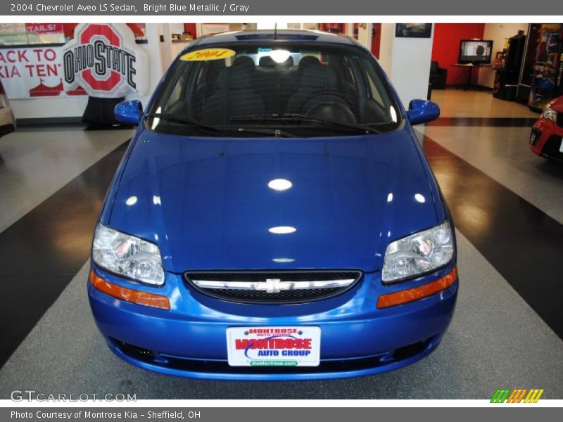 Bright Blue Metallic / Gray 2004 Chevrolet Aveo LS Sedan