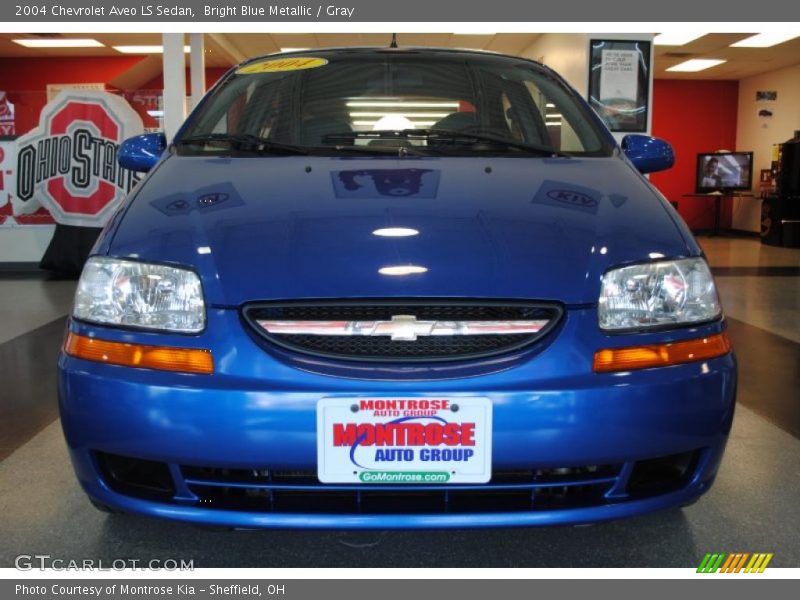 Bright Blue Metallic / Gray 2004 Chevrolet Aveo LS Sedan