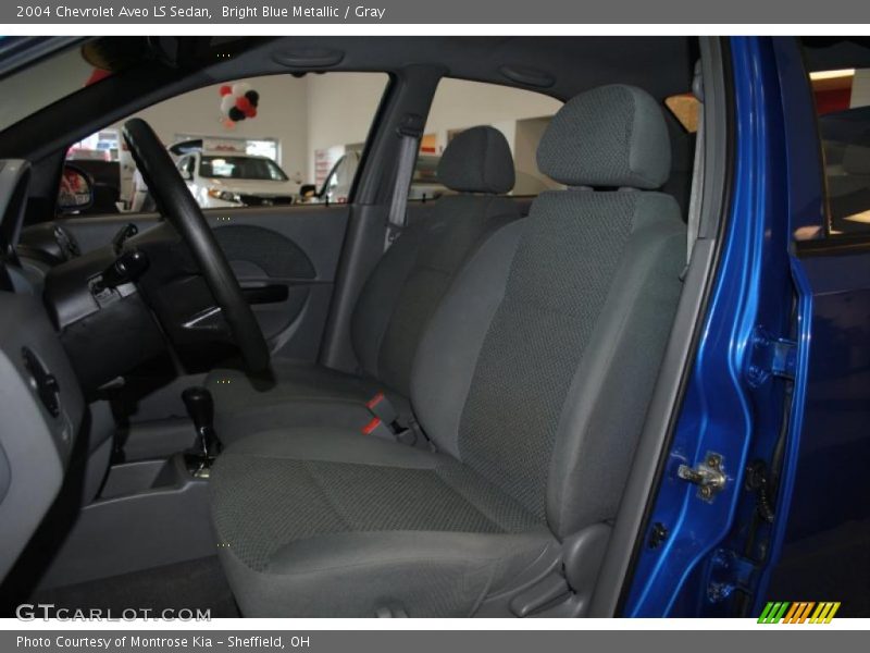 Bright Blue Metallic / Gray 2004 Chevrolet Aveo LS Sedan