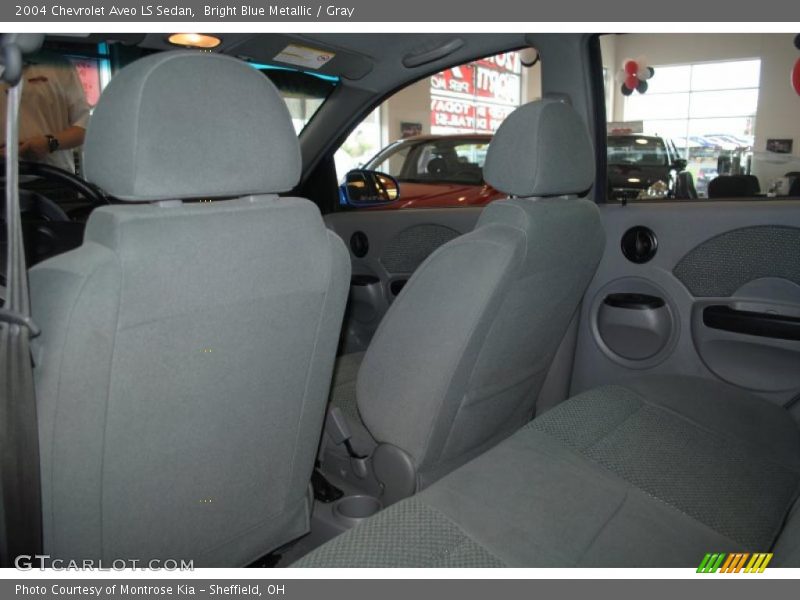 Bright Blue Metallic / Gray 2004 Chevrolet Aveo LS Sedan