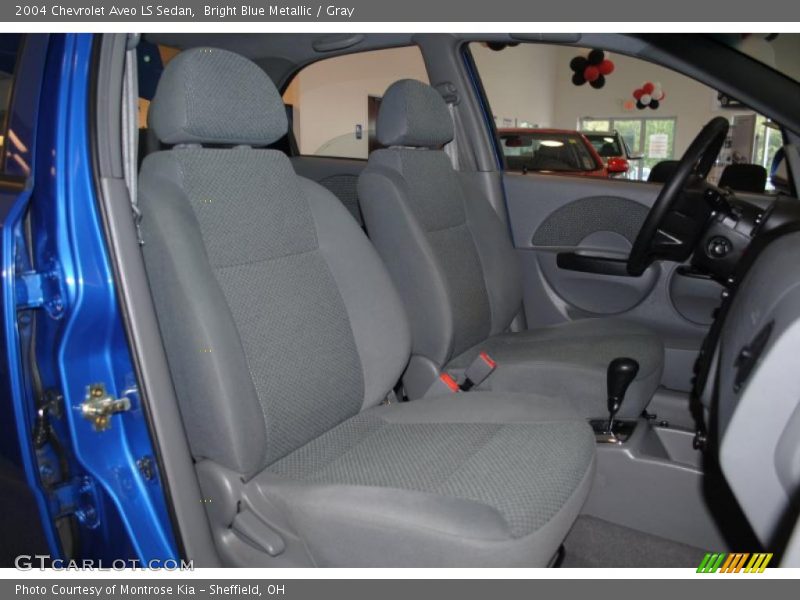 Bright Blue Metallic / Gray 2004 Chevrolet Aveo LS Sedan