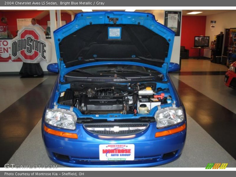 Bright Blue Metallic / Gray 2004 Chevrolet Aveo LS Sedan