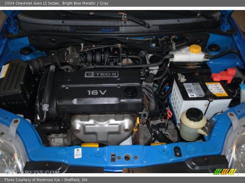 Bright Blue Metallic / Gray 2004 Chevrolet Aveo LS Sedan