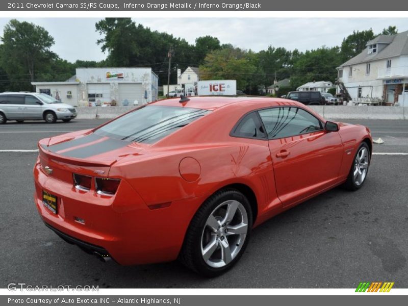 Inferno Orange Metallic / Inferno Orange/Black 2011 Chevrolet Camaro SS/RS Coupe
