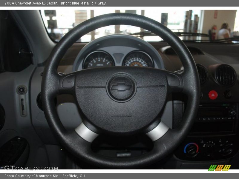 Bright Blue Metallic / Gray 2004 Chevrolet Aveo LS Sedan