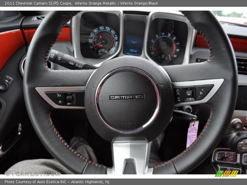 Inferno Orange Metallic / Inferno Orange/Black 2011 Chevrolet Camaro SS/RS Coupe