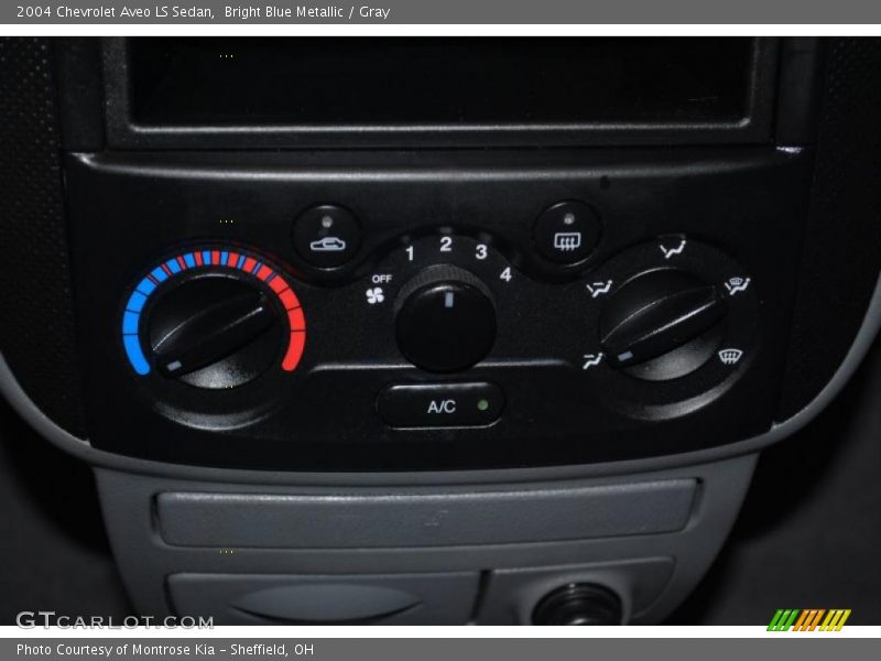 Bright Blue Metallic / Gray 2004 Chevrolet Aveo LS Sedan