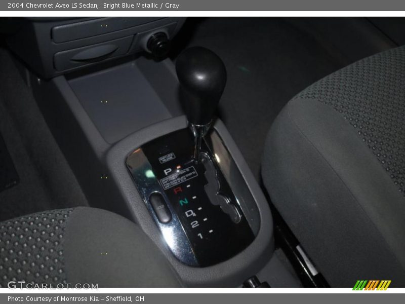 Bright Blue Metallic / Gray 2004 Chevrolet Aveo LS Sedan