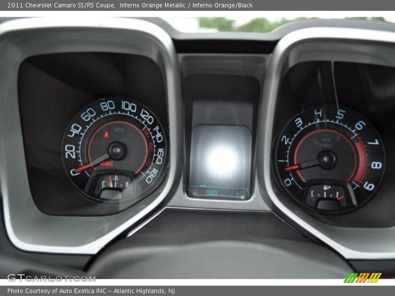 Inferno Orange Metallic / Inferno Orange/Black 2011 Chevrolet Camaro SS/RS Coupe