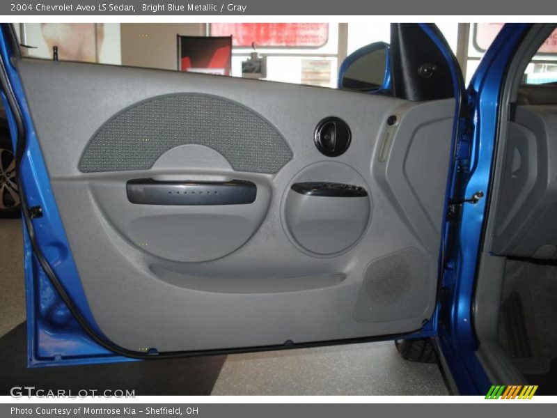 Bright Blue Metallic / Gray 2004 Chevrolet Aveo LS Sedan